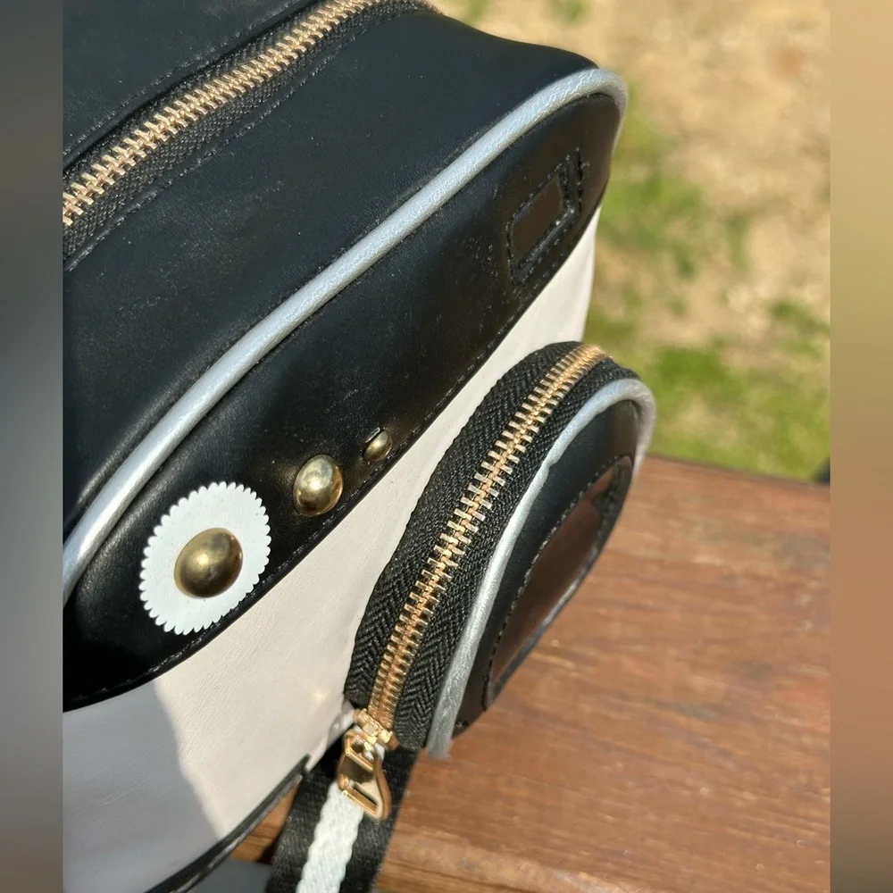 Quirky Crate Camera-Shaped Crossbody Bag - Faux Leather